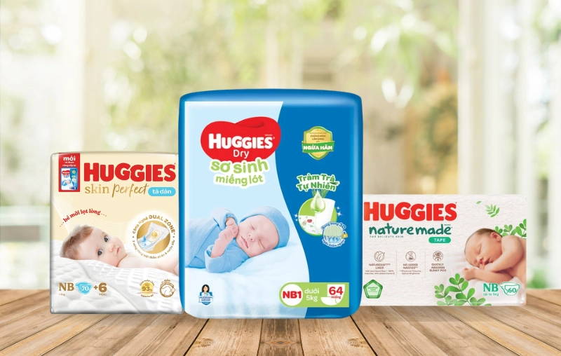 Bỉm Huggies Newborn có mấy loại? Phân biệt dòng tiêu chuẩn và cao cấp