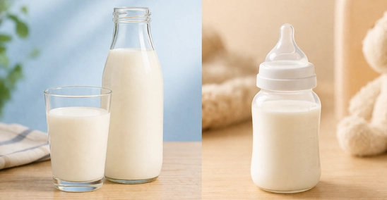 Sữa tươi và sữa dinh dưỡng khác nhau như thế nào? Giải đáp chi tiết cho ba mẹ