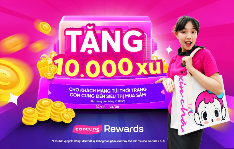 Shopping Cùng Túi Con Cưng: Mua Sắm Liền Tay, Tặng Ngay 10K Xu sdsdsd