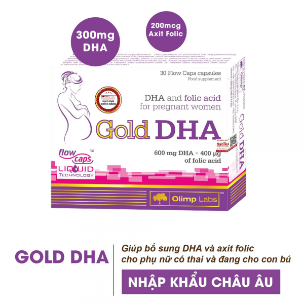 Viên uống Gold DHA hỗ trợ sức khỏe mẹ bầu & sau sinh