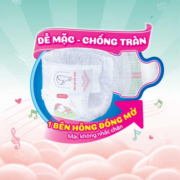 Bobby Quần Mở Một Bên Newborn 70M