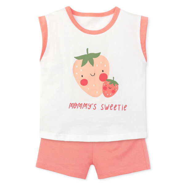 Bộ bé gái áo sát nách quần ngắn Animo easy (1-4Y)