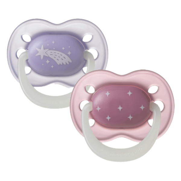 Ty ngậm dạ quang cho bé Tommee Tippee Night Glow 0-6 tháng (vỉ đôi)