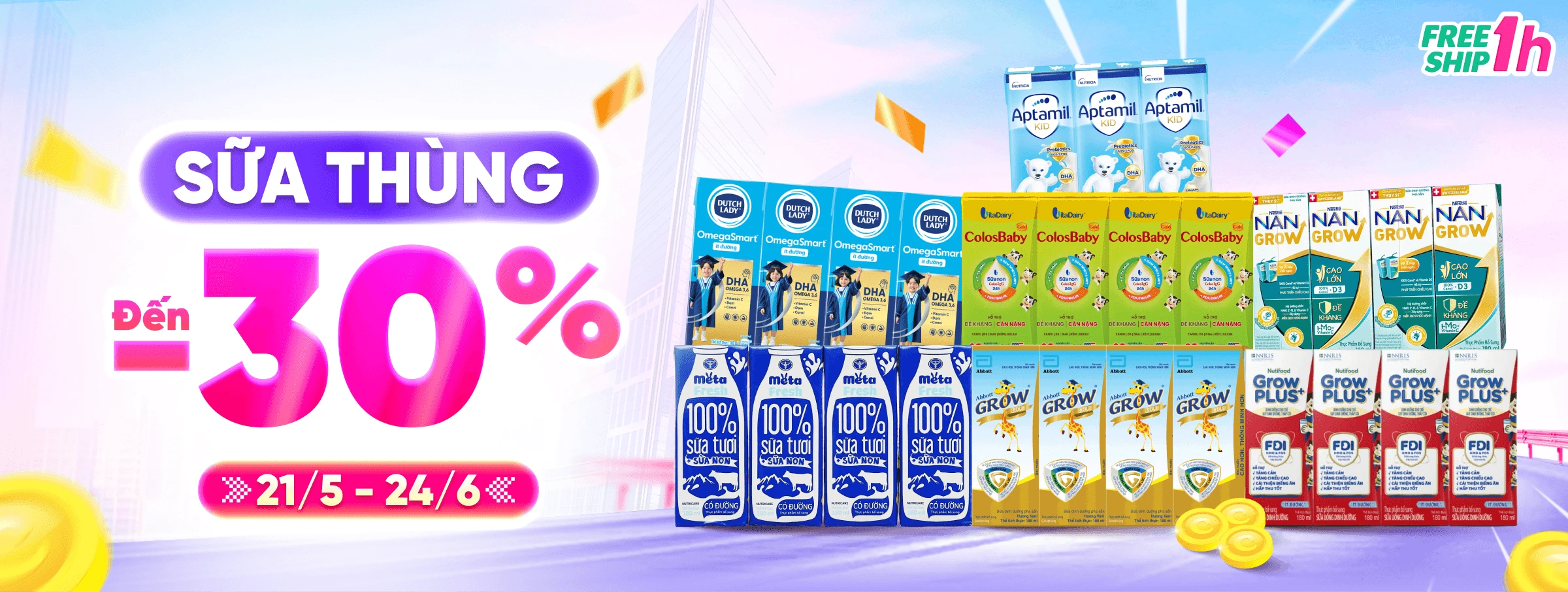 Sữa Thùng -30% (tháng 6)