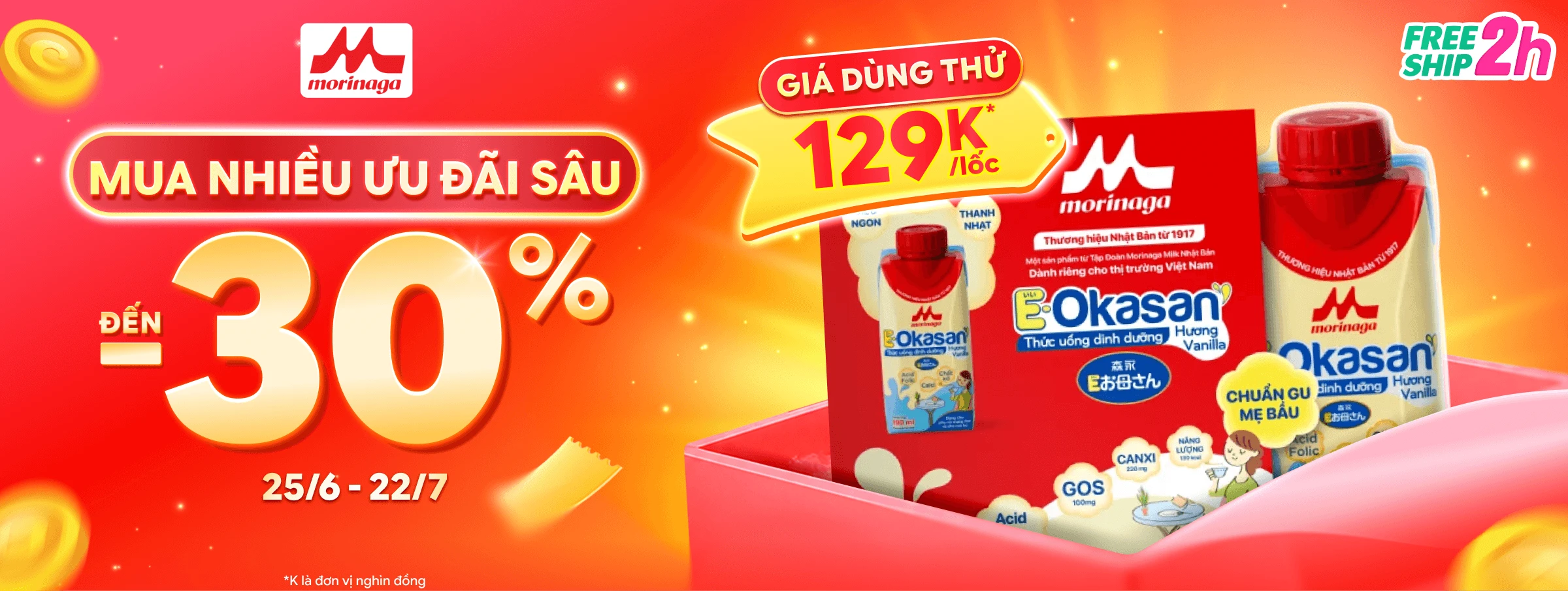 MORINAGA BẦU NƯỚC