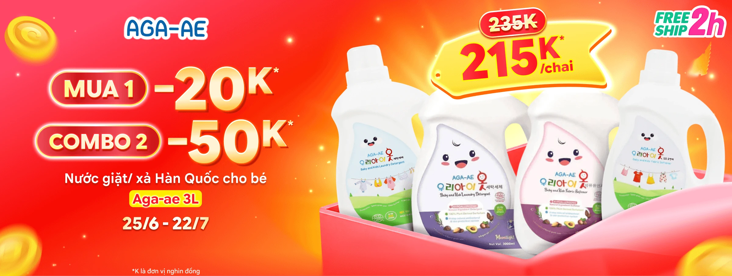 Giặt xả Aga