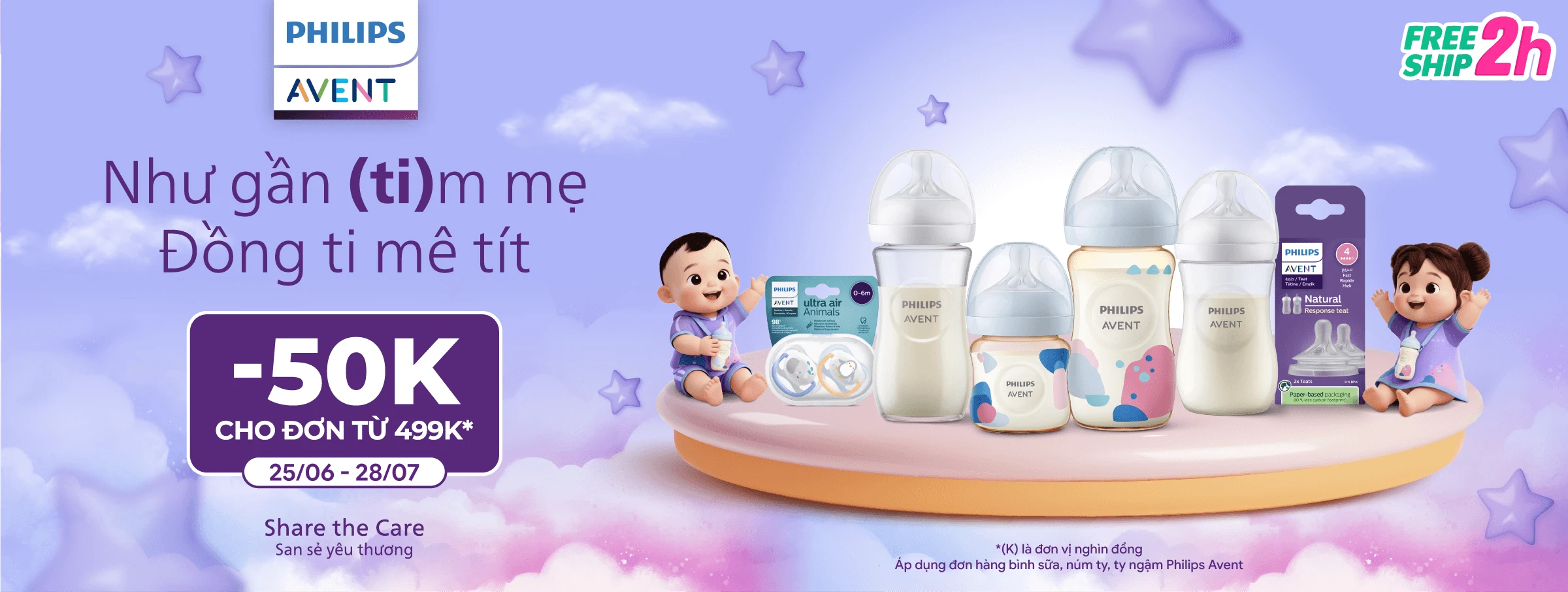 Banner Bình sữa Philips Avent