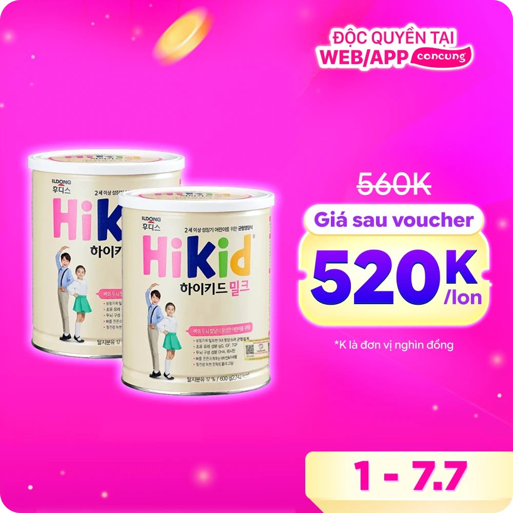 Combo 2 Sữa Hikid Vani cho trẻ từ 2 tuổi