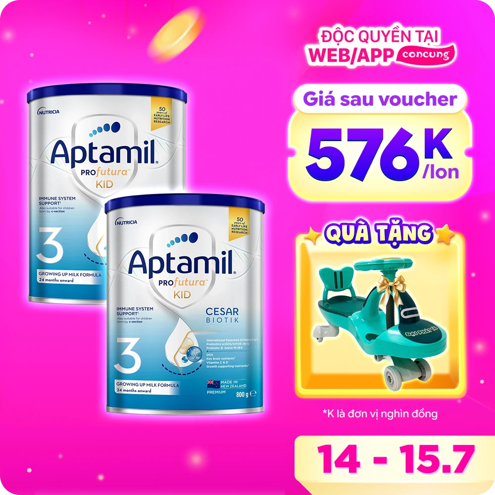 Sữa Aptamil Profutura KID Cesarbiotik 3 800g (Từ 2 tuổi)