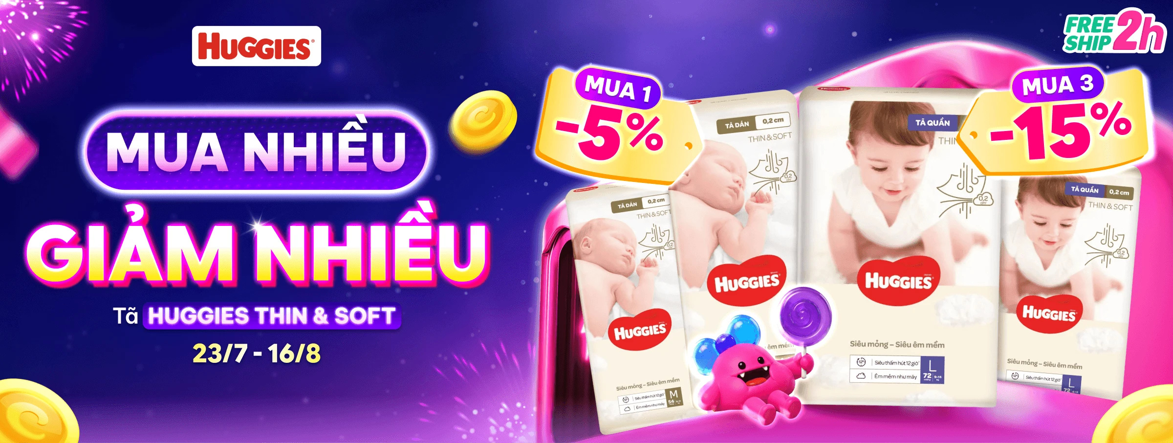 Huggies Thin and soft 1