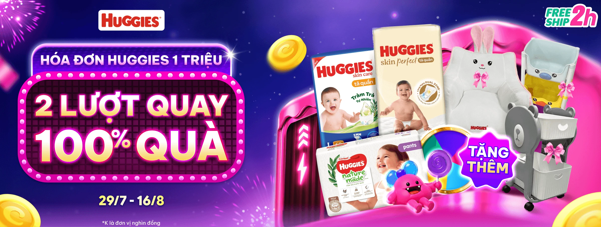 Huggies - Hóa đơn 1 triệu