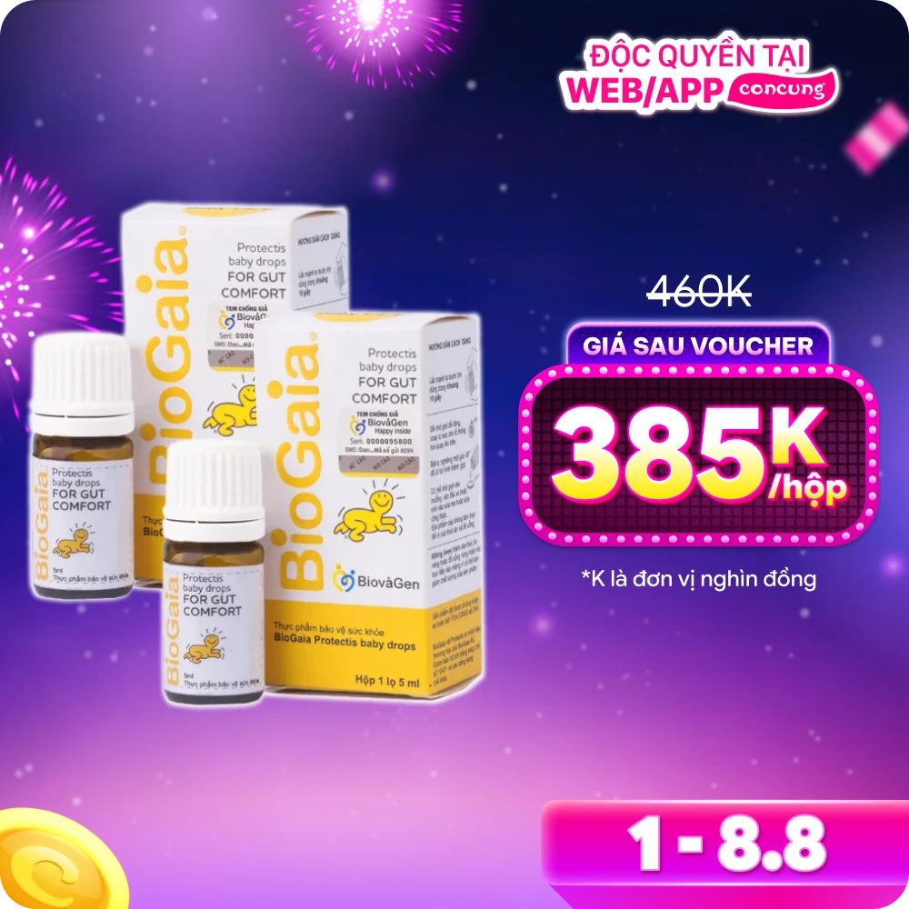 Combo 2 men Vi Sinh BioGaia Protectis (Lọ 5ml)