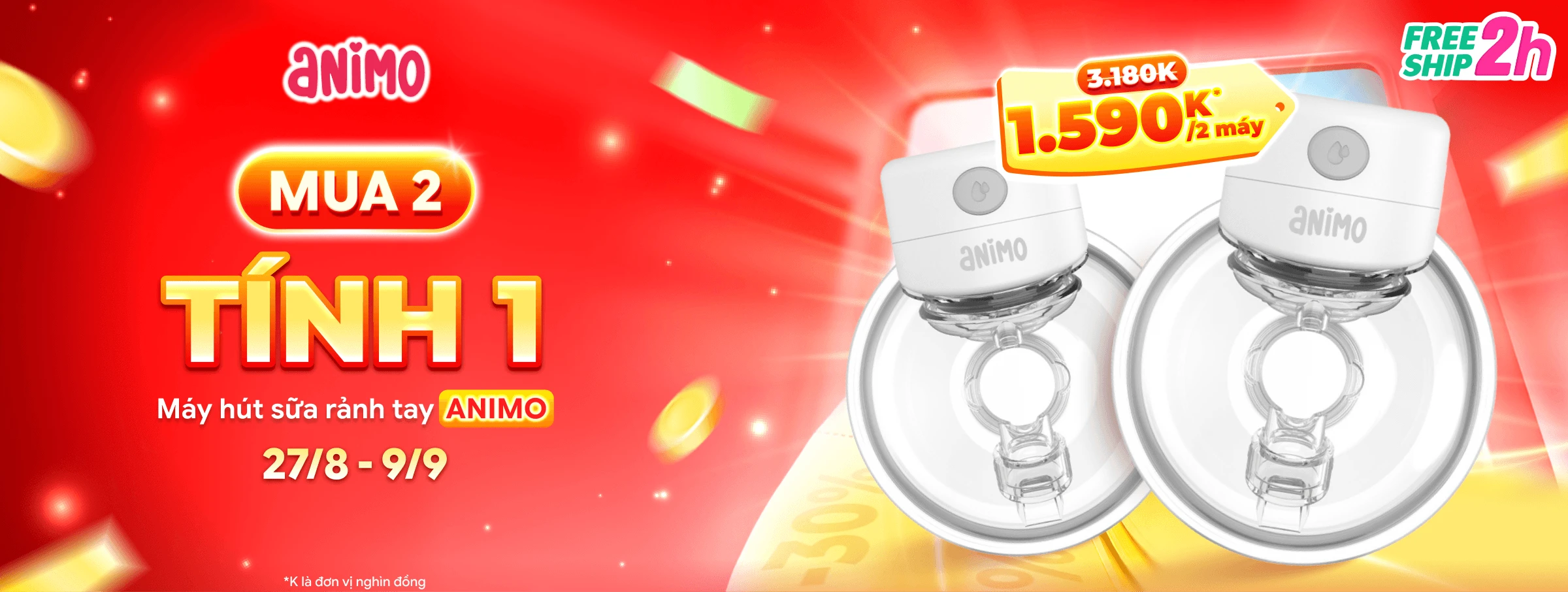 Banner Máy rảnh tay Animo