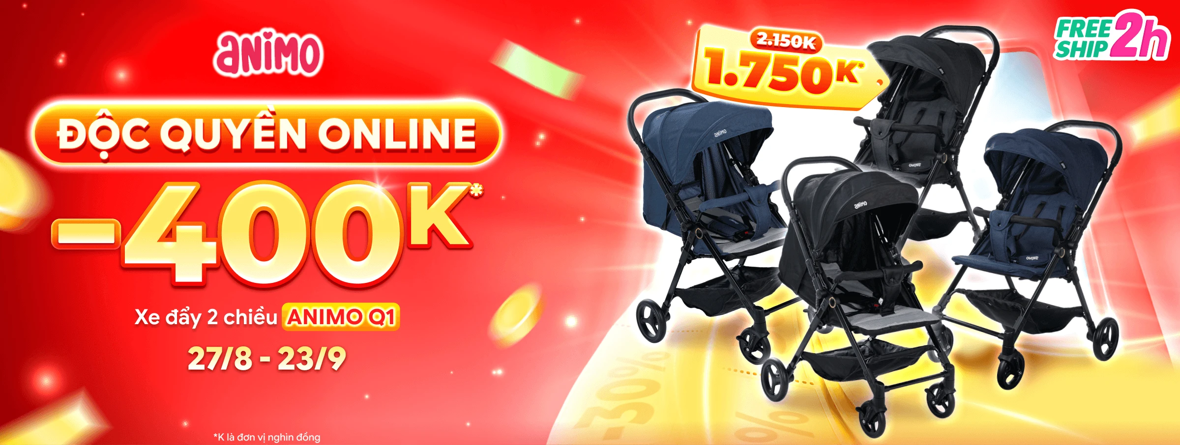 Xe đẩy Animo Q1