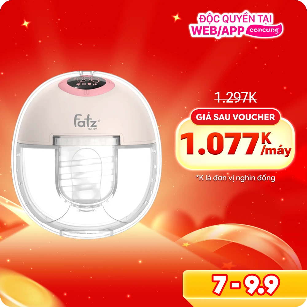 Máy hút sữa điện rảnh tay không dây  Fatzbaby Freemax 12 FB1232TP