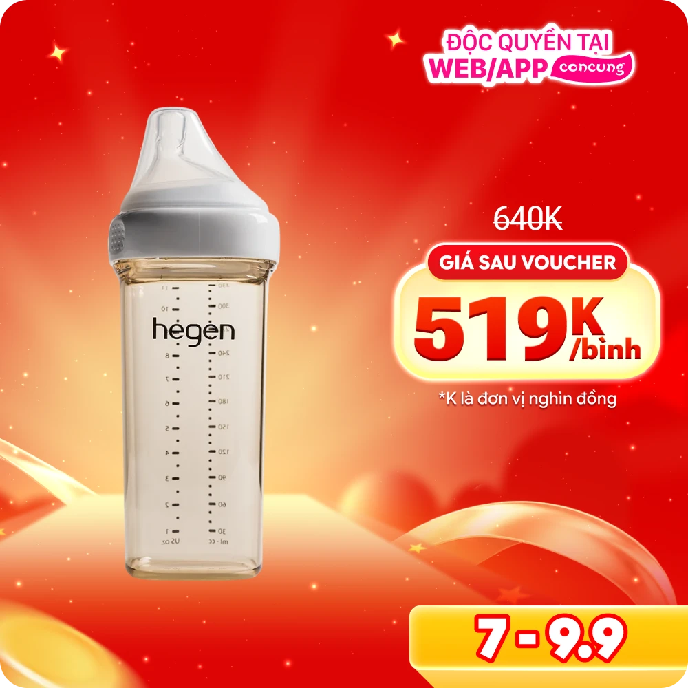 Bình sữa Hegen PPSU 330ml (6M+)