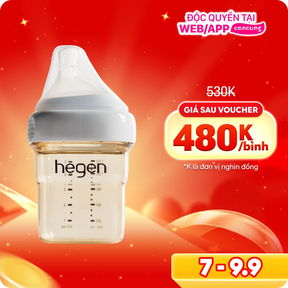 Bình sữa Hegen PPSU 150ml  (1-3M)
