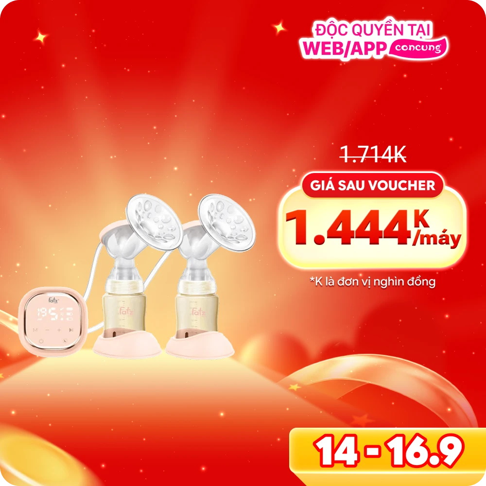 Máy Hút Sữa Điện Đôi Resonance 3 Plus Fatzbaby FB1161VN (mẫu mới)