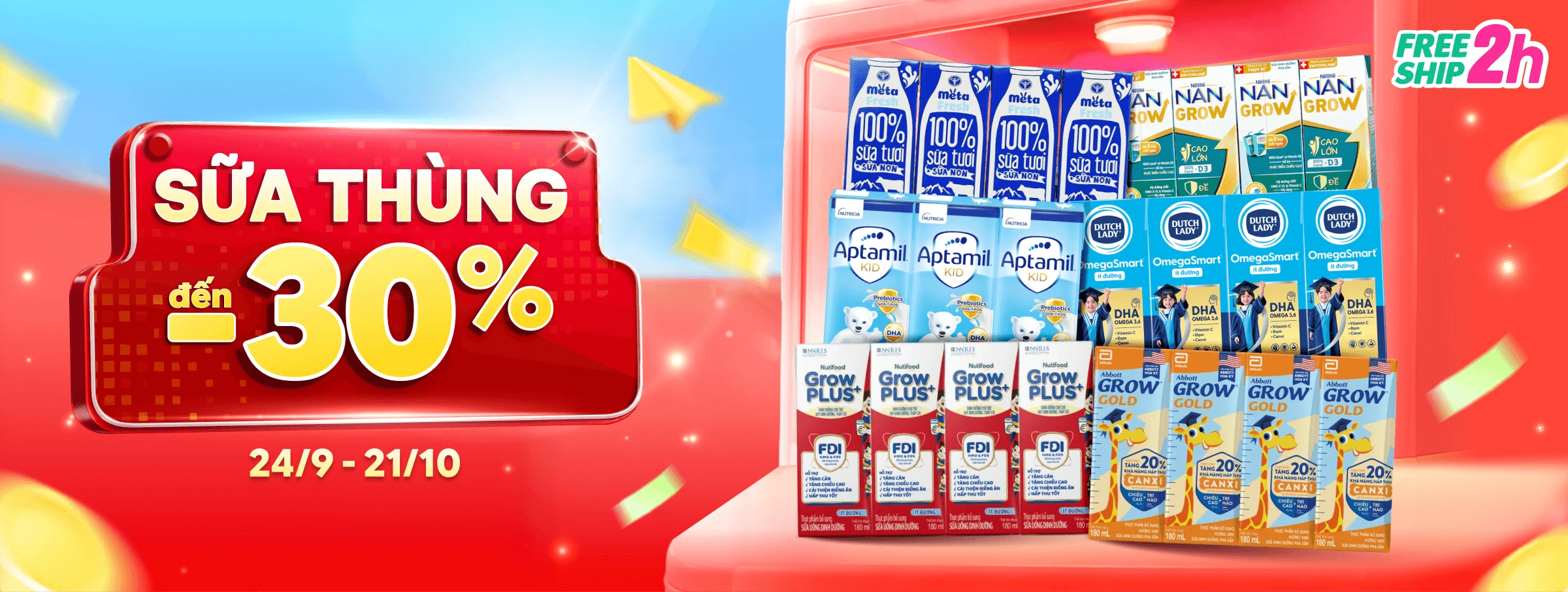 Sữa thùng -30% - Cate