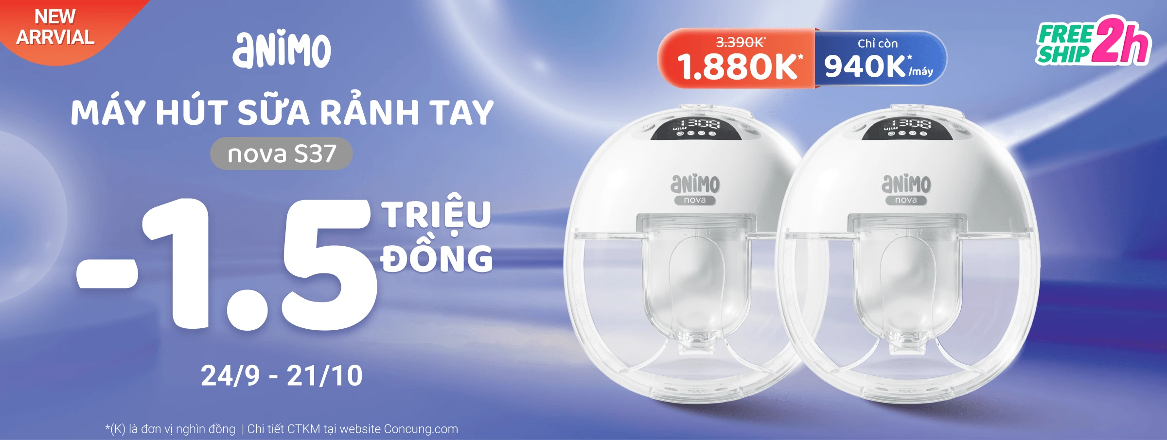 Banner Máy rảnh tay Animo