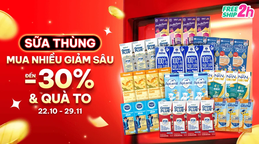 Sữa thùng -30% - Menu 35195