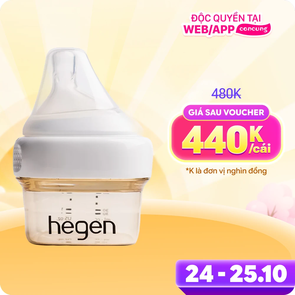 Bình sữa Hegen PPSU 60ml (0-1M)