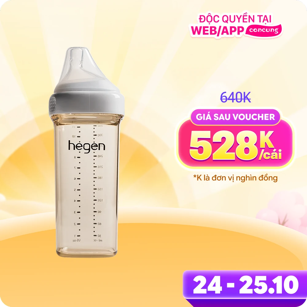 Bình sữa Hegen PPSU 330ml (6M+)