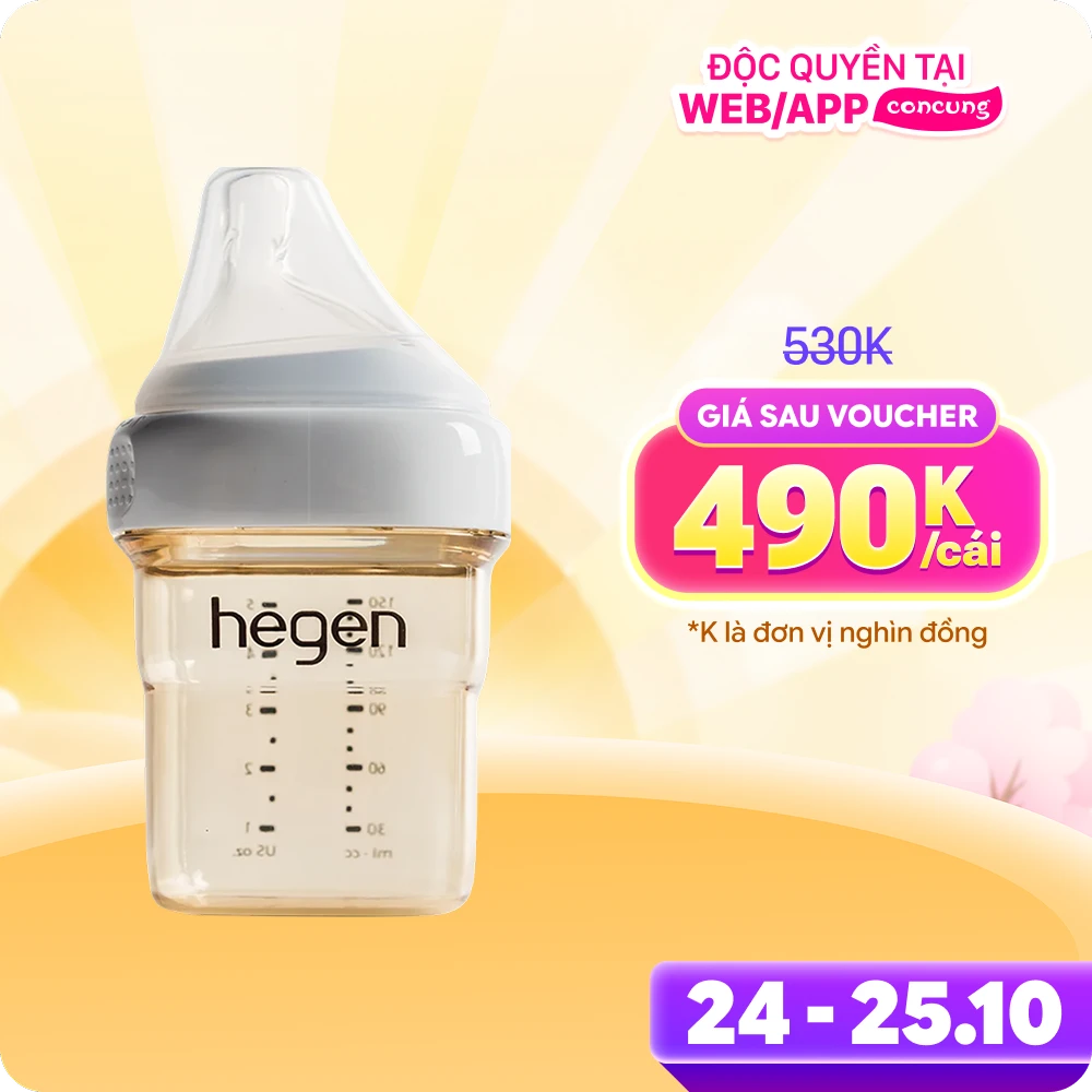 Bình sữa Hegen PPSU 150ml  (1-3M)