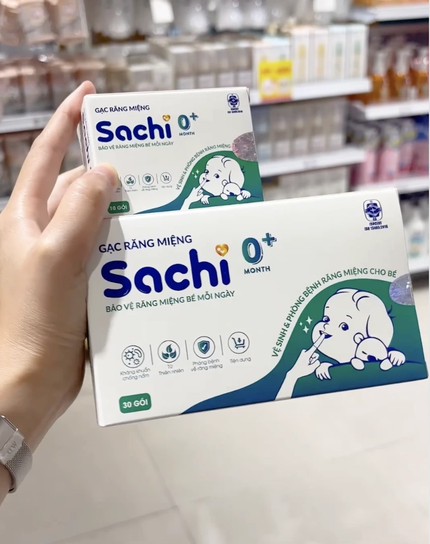 Gạc răng miệng thành phần an toàn, thảo dược tự nhiên