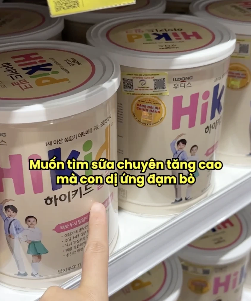 Dòng chuyên tăng cao cho con dị ứng đạm sữa bò