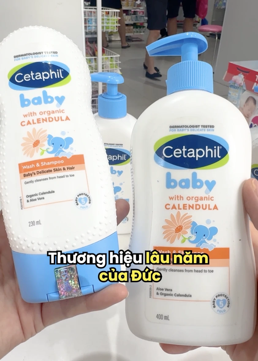 Cetaphil tắm gội hoa cúc cho bé