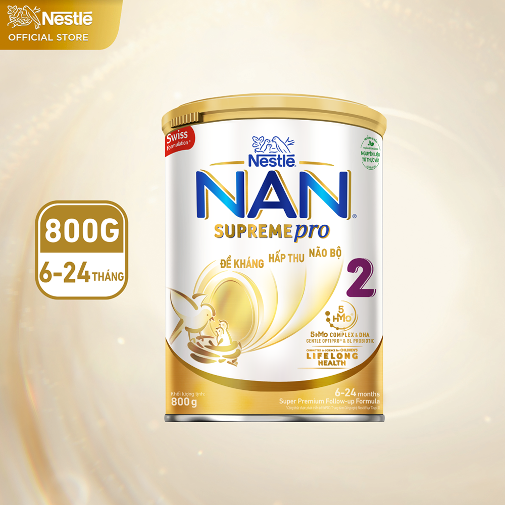 Nestle NAN Supremepro Stage 2, From 6 to 12 Months, 800g : :  Grocery