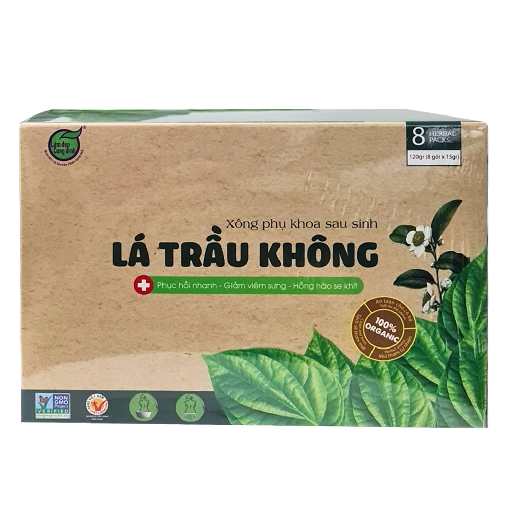 Phụ nữ xông lá trầu