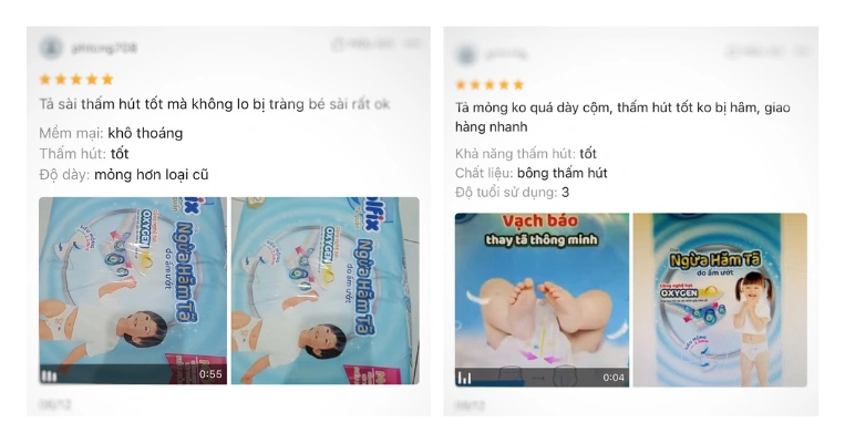 review bỉm chống hăm cho b&eacute;