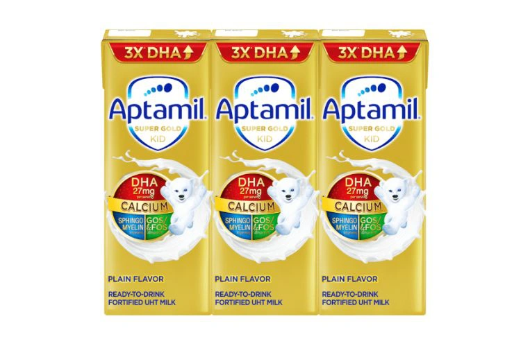 Aptamil Super Gold Kid – sữa bột pha sẵn cho bé 1 tuổi tiện lợi