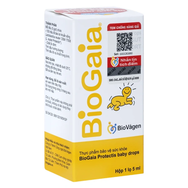 BioGaia bổ sung men vi sinh Lactobacillus, hỗ trợ cho b&eacute; c&acirc;n bằng hệ vi sinh đường ruột, cải thiện khả năng đề kh&aacute;ng khi đi học.