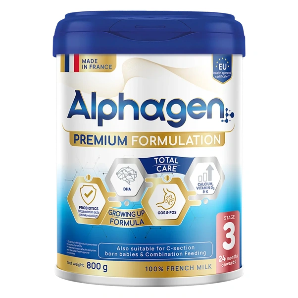 Sữa Alphagen g&oacute;p phần chăm s&oacute;c hệ đường ruột, từ đ&oacute; củng cố sức đề kh&aacute;ng tự nhi&ecirc;n của b&eacute; trong m&ugrave;a mưa b&atilde;o.