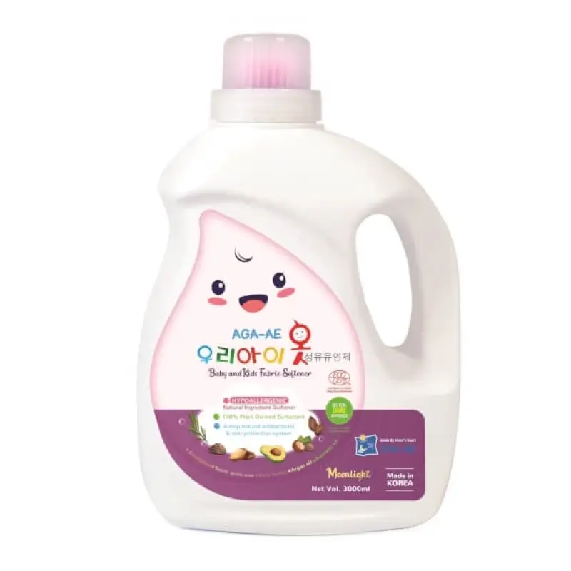 Nước giặt/ Xả làm mềm vải Hàn quốc AGA - AE kháng khuẩn & bảo vệ da bé -  Moonlight 3L | Shopee Việt Nam