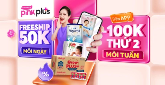 Pink Plus l&agrave; g&oacute;i hội vi&ecirc;n trả ph&iacute; tập trung v&agrave;o quyền lợi mua sắm thường ng&agrave;y