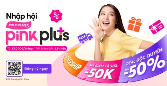 Pink Plus c&oacute; deal độc quyền t&atilde; sữa giảm đến 50%