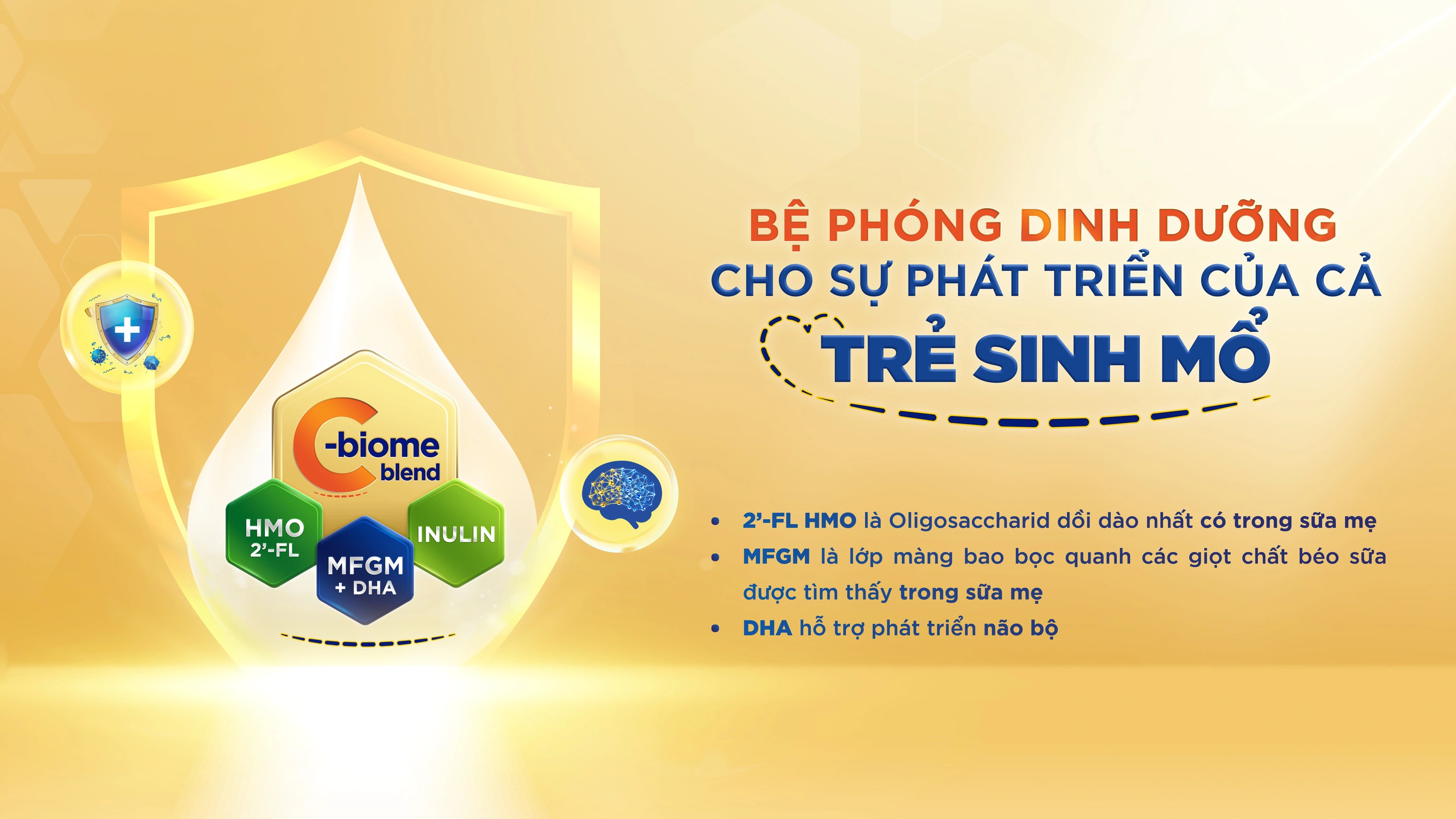 Hệ dưỡng chất C-biome có trong sữa Enfagrow A+ NeuroPro C-Sec