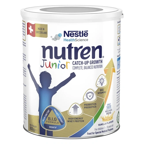 Sữa Nutren Junior hỗ trợ cho b&eacute; ti&ecirc;u h&oacute;a nhẹ nh&agrave;ng, tăng c&acirc;n khỏe mạnh trước khi đi nh&agrave; trẻ.