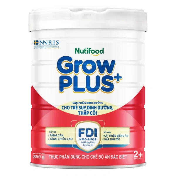 Sữa GrowPlus+ Đỏ cung cấp lysine, gi&uacute;p cho b&eacute; biếng ăn chuẩn bị đi nh&agrave; trẻ được cải thiện đ&aacute;ng kể.