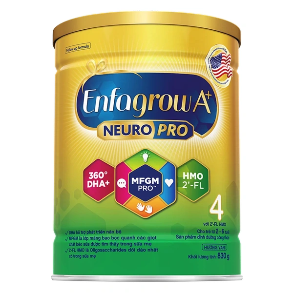 Sữa tăng đề kh&aacute;ng cho b&eacute; Enfagrow A+ chứa MFGM c&ugrave;ng vitamin A, C v&agrave; kẽm.