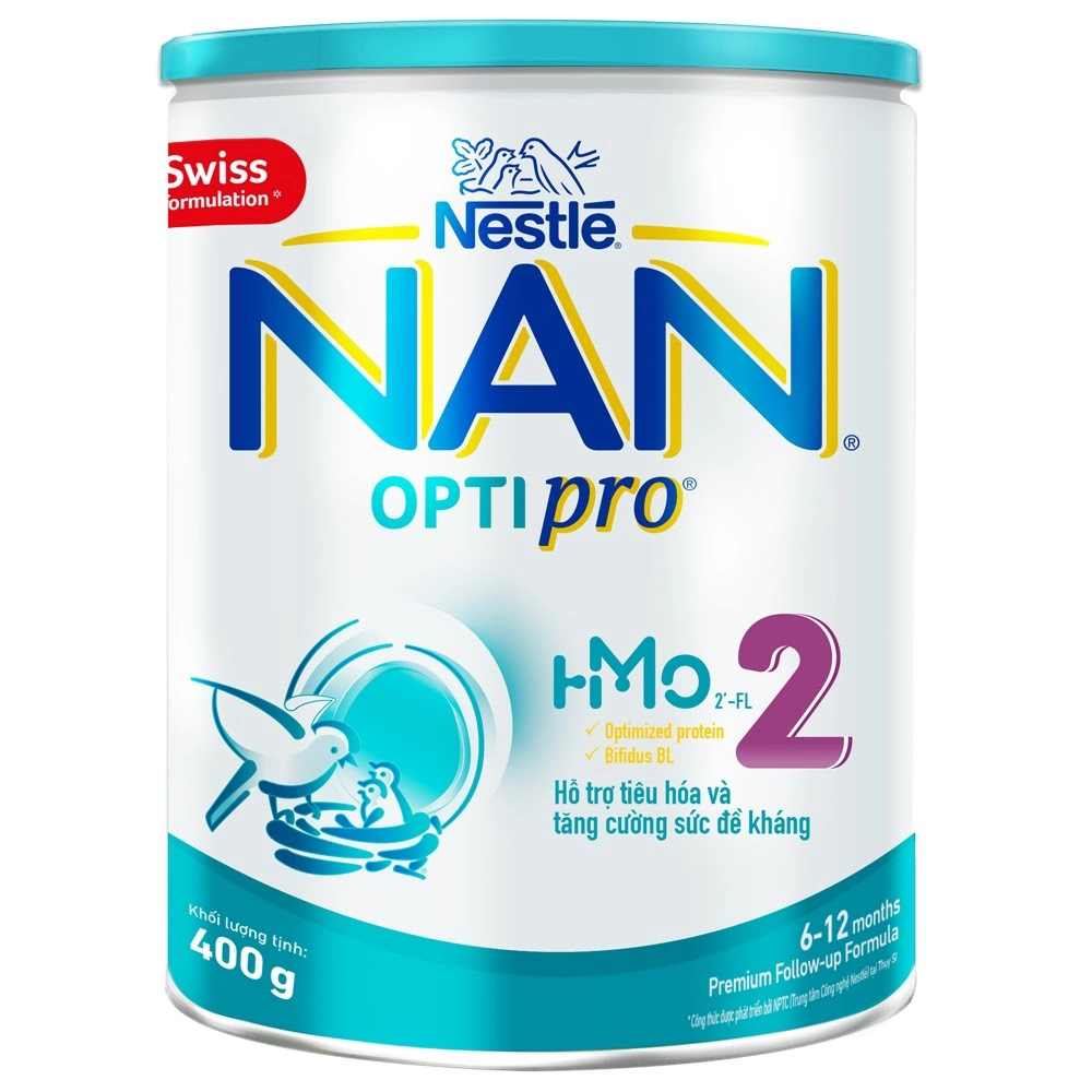     Nestlé NAN OPTIPRO 2, 400 gram dành cho bé từ 6 - 12 tháng (Nguồn: Internet)