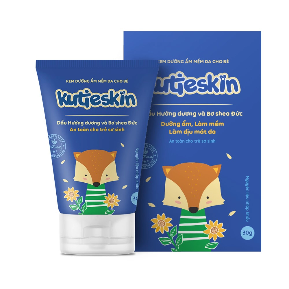 Kem dưỡng ẩm mềm da cho bé Kutieskin 30g (Ảnh: Con Cưng)