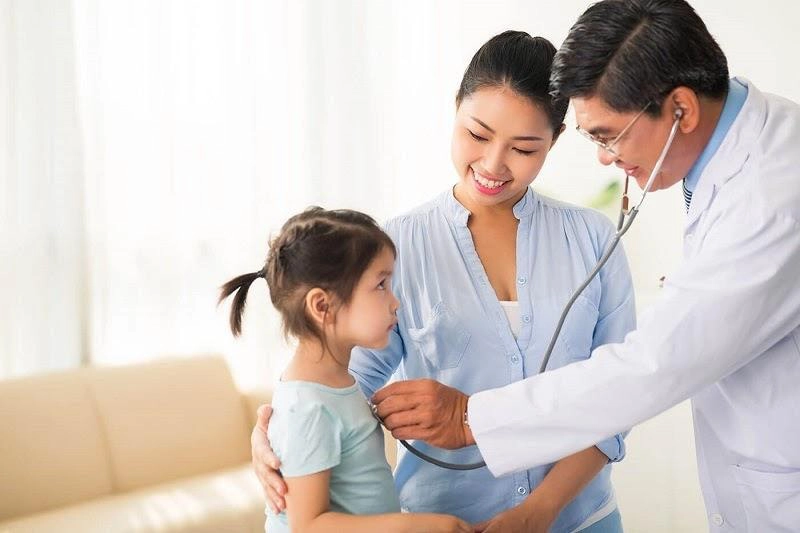 Phòng khám của bác sĩ Bình nhận được sự tin tưởng của đông đảo ba mẹ tại đây 