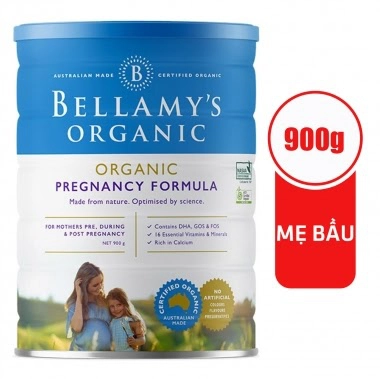    Sữa Bellamy\'s Organic Pregnancy Formula, 900g dành cho mẹ bầu (Nguồn: Website Con Cưng)