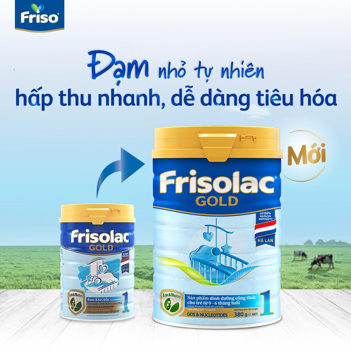    Sữa dinh dưỡng Frisolac Gold 1 cho bé 0 - 6 tháng tuổi