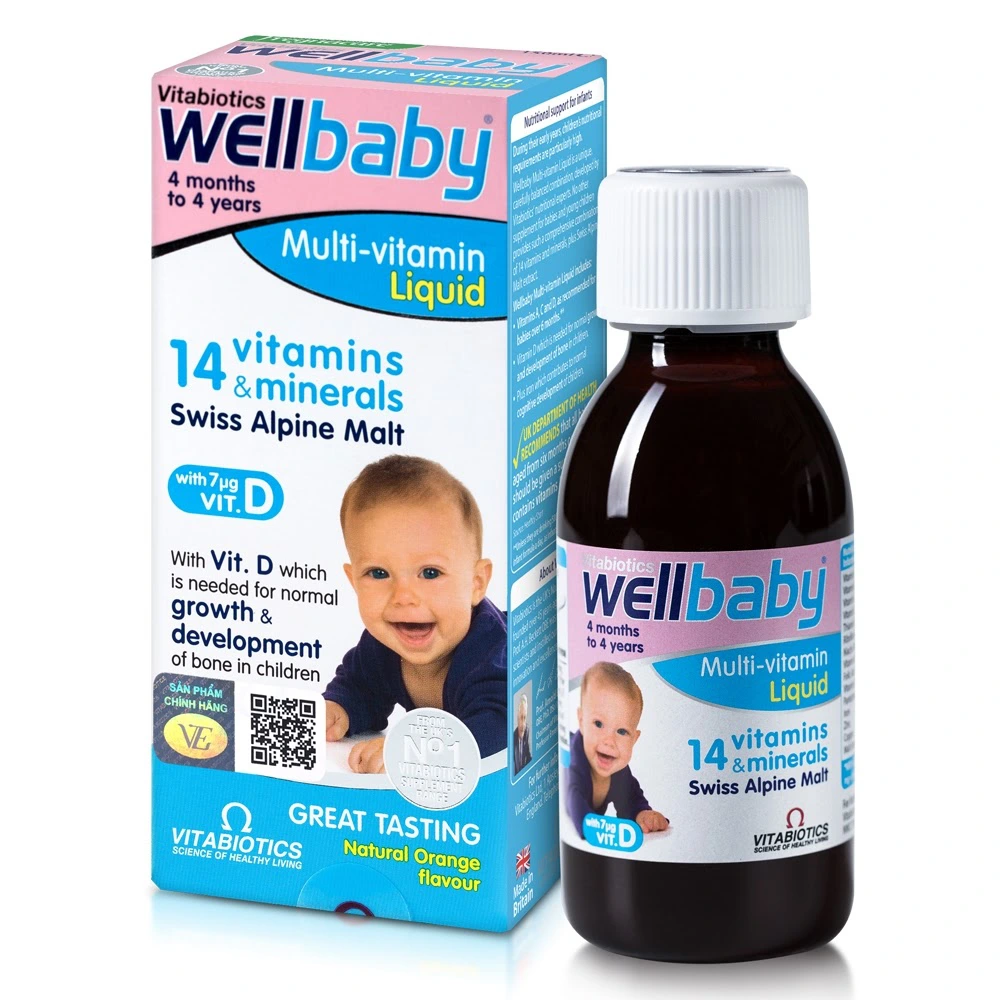    Siro Vitamin và khoáng chất cho trẻ Wellbaby Multi-Vitamin Liquid (150ml) (Ảnh: Con Cưng)